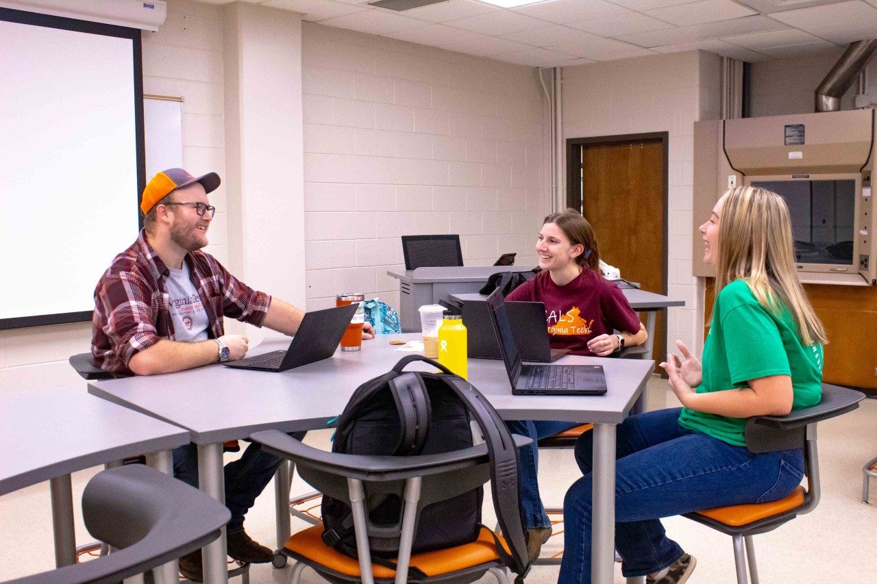 student organization meeting in classroom